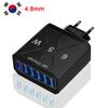3.1A USB Fast Phone Charger Adapter 6 In1 Mulit Plug Travel Charger For iPhone 13 12 Samsung Xiaomi QC3.0 Quick Charger