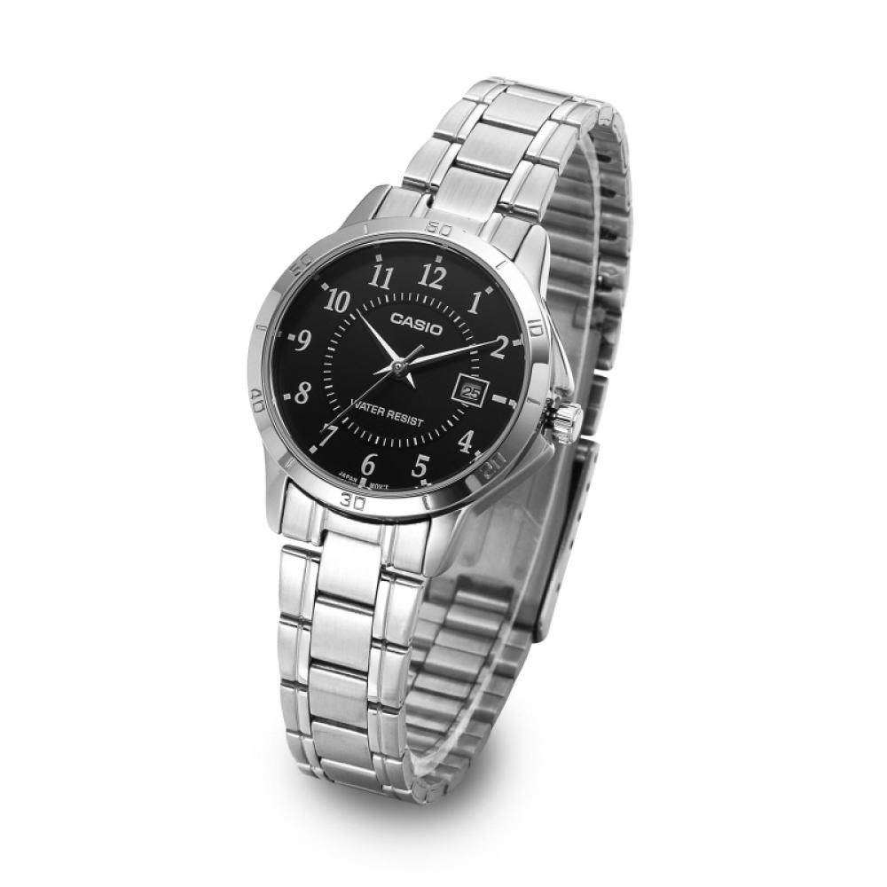 Casio Ltp V004d 1budf  Ltp V004d 1b  Аналоговые Студенческие Женские Металлические Часы