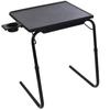Seathestars Folding Adjustable Height and Side Table with Cup Compact Side Sofa Black Table, Angle, Height-Adjustable Holder, Table, Table,