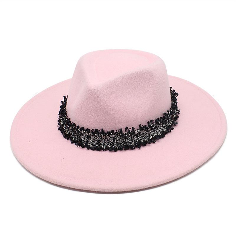 Water Drop Top Jazz Hat, Men'S And Women'S Woolen Hat, Felt Hat