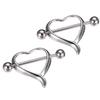 1Pc Sexy Love Heart Nipple Barbell Bar Ring Body Piercing Jewelry