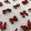 50 шт. винно-красный смоляной бант для ногтей, оптовый микс размера, 3D-лента, бант, мини-кавайные аксессуары для дизайна ногтей, милые украшения для ногтей своими руками