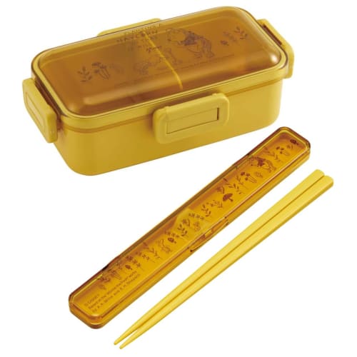 Skater Chopsticks and Chopstick Case Set, Disney Winnie the Pooh Honey, 18cm, Antibacterial, Adult Size, Made in Japan, ABC3AG-A