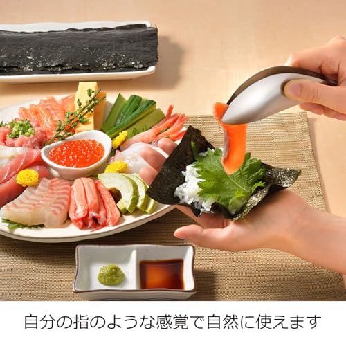 Oaks Leye Fingertip Tongs, Made In Japan, Seamless Stainless Steel, One-Piece Design, Like an Extension of Your Fingertips, Provides a Secure Grip, LS