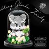 Animal Garden Assembled Toys Potted Plants Roses Desktop Ornaments  for Valentine's Day