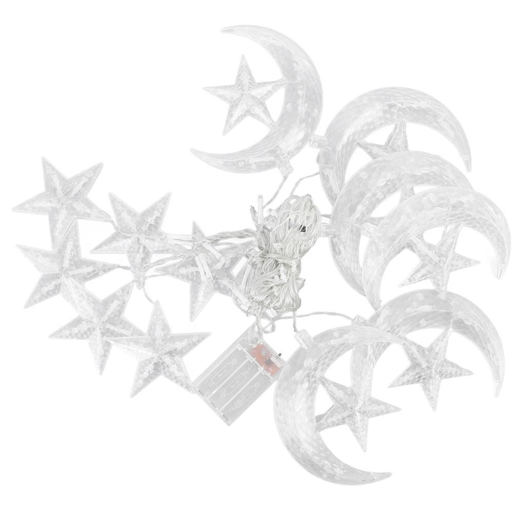Гирлянда со звездами и луной 3,3 ярда 126 светодиодов Декоративная гирлянда для свадебной вечеринки в Рамадан