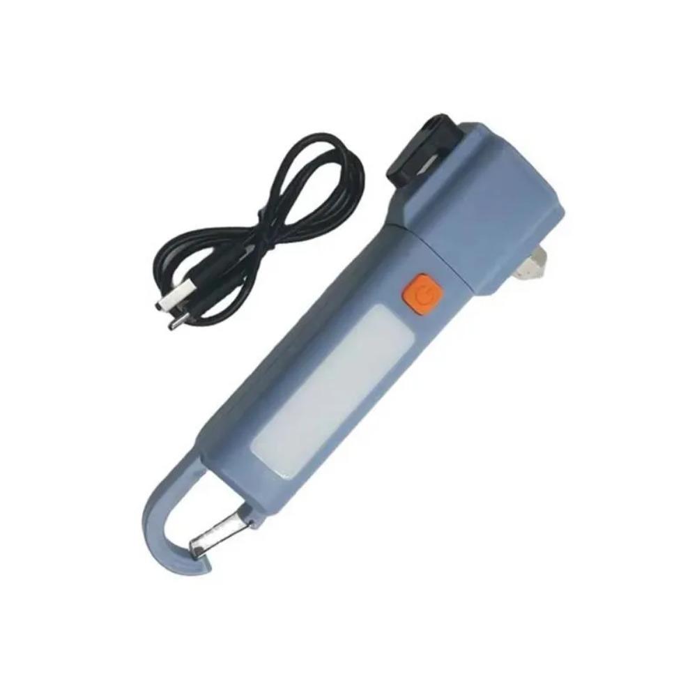 3pcs Strong Lighting ABS Flashlamp USB Charging Portable Outdoor Small Flashlight Camping Hanging Lamp Telescopic Focus COB Side Lamp