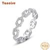 Tancise Classic стерлингового серебра 925 пробы кольцо с цирконом женские ювелирные изделия свадебное обещание вечерние подарок
