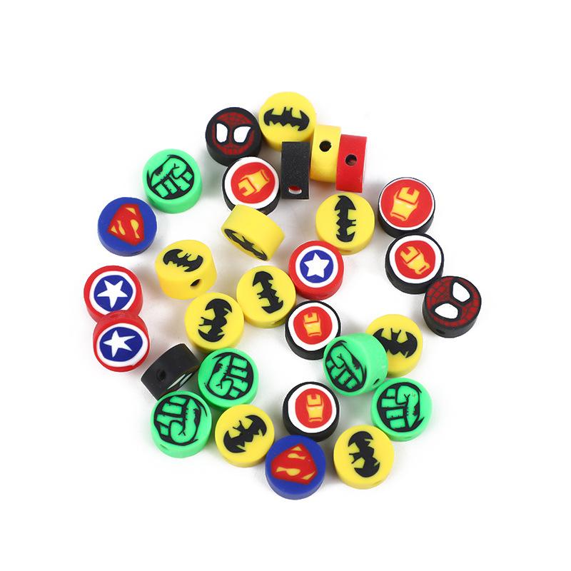 Diy Polymer Clay Soft Ceramic Beads, Round Soft Ceramic Beads Handmade Jewelry Accessories