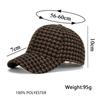 Men Autumn Winter Small Plaid Peaked Cap Baseball Cap Women Sun Hat Ponytail Panama Cap Visor Hats Snapback Hat