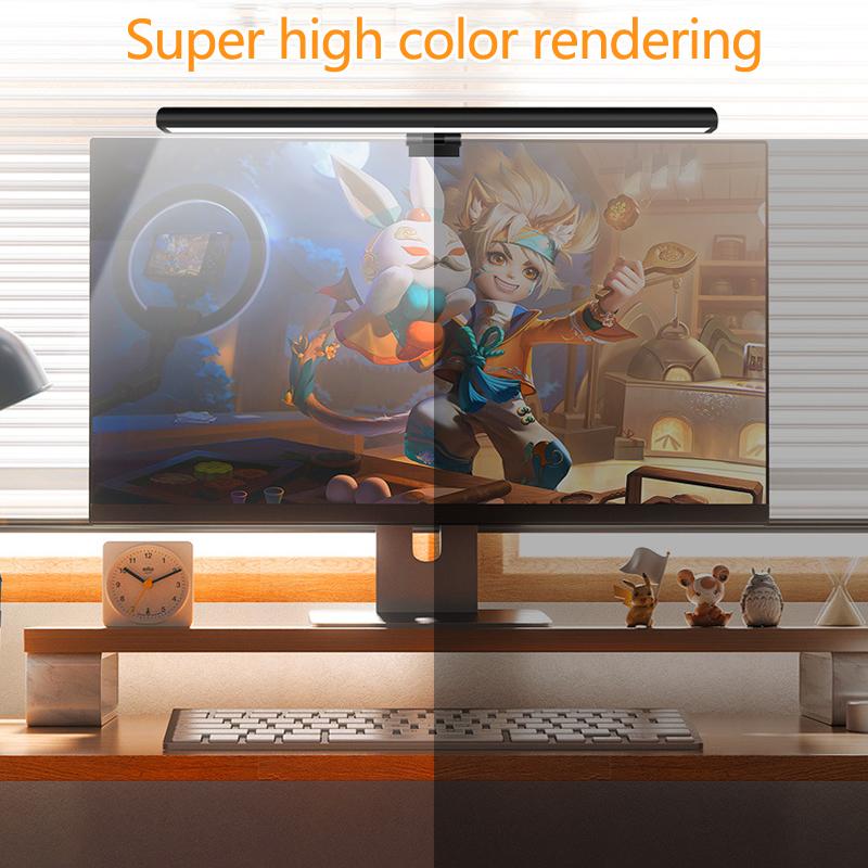 USB светодиодная лампа для экрана, 3-ступенчатая регулируемая лампа для монитора с защитой глаз и защитой от синего света, для изогнутого ПК, ноутбука, настольная лампа для общежития