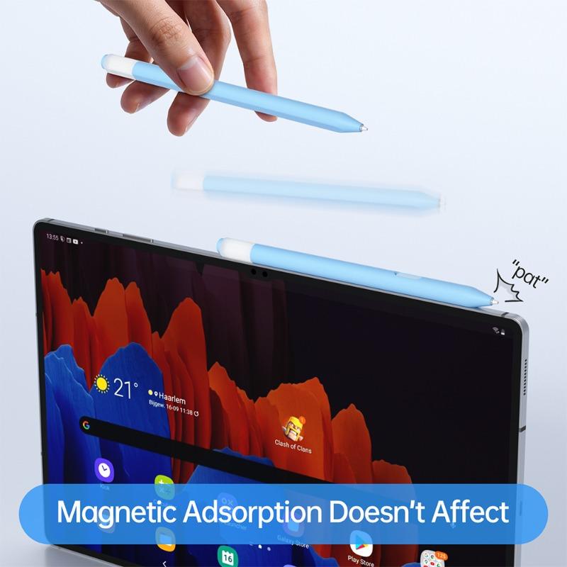 Силиконовый чехол-пенал для планшета Samsung Galaxy Tab S11 S11 Ultra, защитный чехол для стилуса, мягкий, ударопрочный, нескользящий, пеналы для карандашей