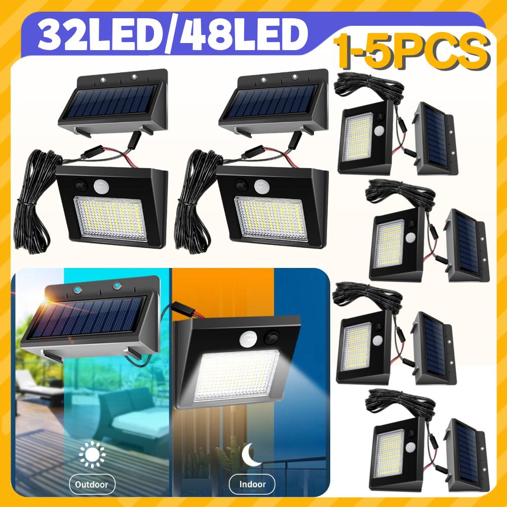 32/48 светодиодов уличный садовый прожектор 1200 мАч настенный светильник IP65 водонепроницаемый солнечный уличный светильник долговечный уличный светильник для ограждения