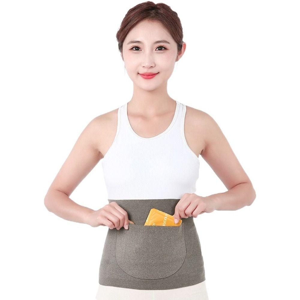 Traceless Fleece Waist Warmer High Elastic Abdominal Wrap Elderly People