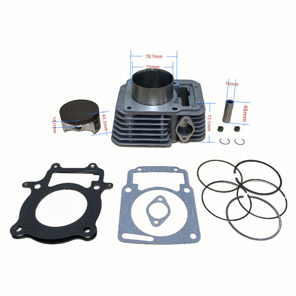 Motorcycle 75mm Cylinder Kit 300CC Big Bore Motor For Italika Vortx 250 Blackbird 250 ZongShen CPS300