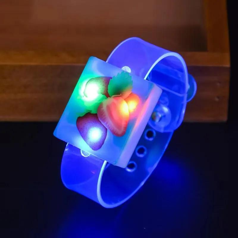 1Pc Luminous Bracelets LED Light Watch Rings Spinner Hand Top Spinners Glow In Dark Figet Spiner Finger Stress Relief Toys