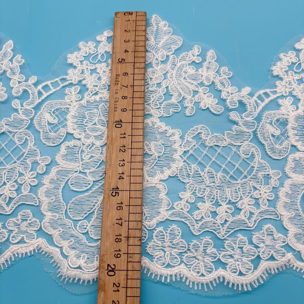 Rope Strand Barcode Embroidery Lace Women Lace Lolita Clothing Hem Accessories