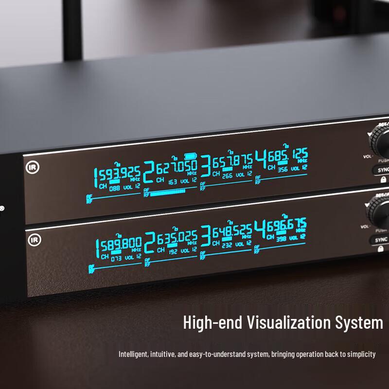 HuiDu HD-9314 Профессиональная беспроводная микрофонная система U-диапазона (Китайская версия)