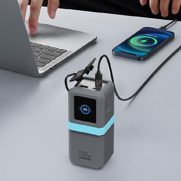 Противоударный силиконовый чехол для 130 Вт/100 Вт 20000 мАч Power Bank, органайзеры для кабелей быстрой зарядки, чехол для хранения, силиконовая защита