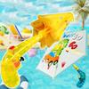 Cartoon Duck Umbrella Water Gun Squeezing Water Outdoor Press Spray Gun Toy