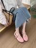 French Retro One-button Mary Jane Shoes for Women To Wear 2025 New Fairy Wind Shallow Mouth Ballet Shoes