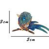 Новинка 2023 года, красочная инкрустация стразами, эмалью, брошь в виде птицы, булавки для женщин, роскошные классические металлические броши с животными, ювелирные изделия