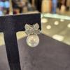 ARTRIA Wedding Pearl E Ribbon Pearl Earrings APPERJJ0001WHF