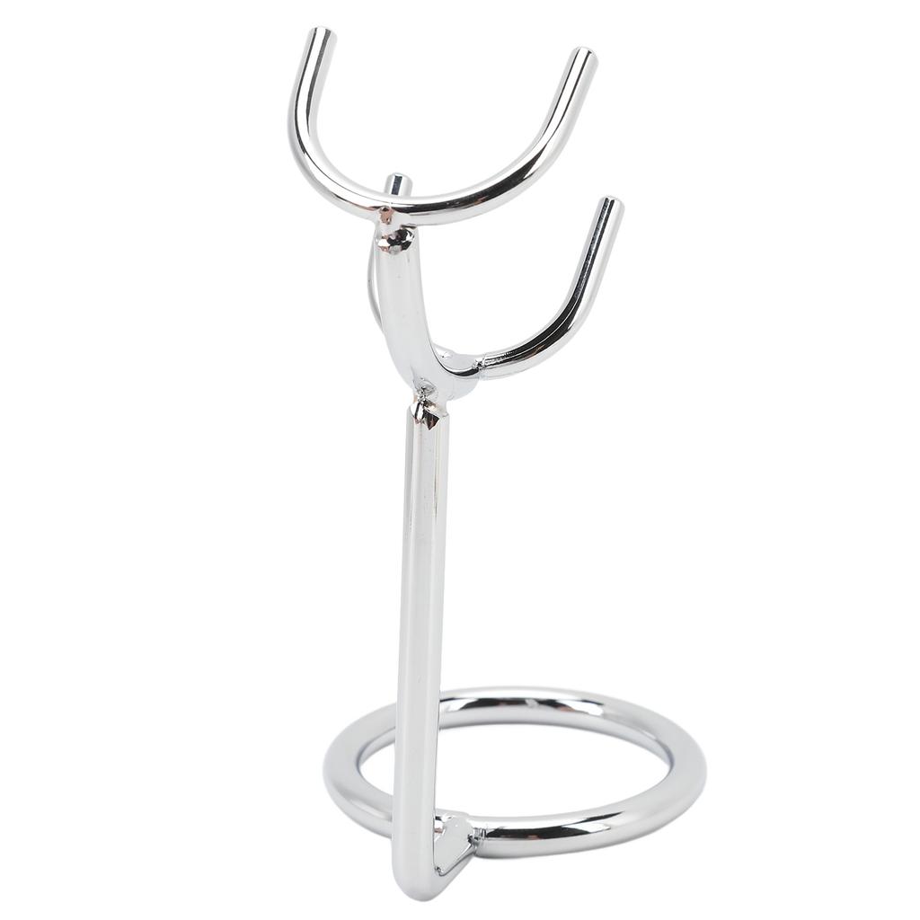Stainless Steel Shaving Holder Stand Simple Universal Multifunctional Manual Shaving Brush Stand for