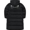 Fila Fusion Модная универсальная длинная пуховая куртка с капюшоном женская верхняя одежда Черная T11W345907FBK