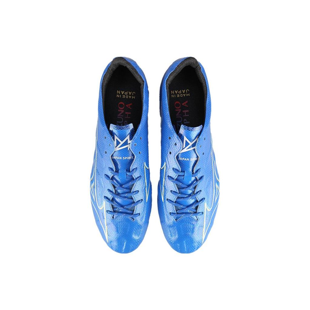 Mizuno Альфа Аг (Гелевые короткие шипы) Искусственный газон Прочные Дышащие Легкие Футбольные бутсы Мужские кроссовки Синие P1GA246127