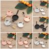 Mini Dollhouse Playing House Frypan Model Simulation Saucepan Miniature Cookware Doll Accessories