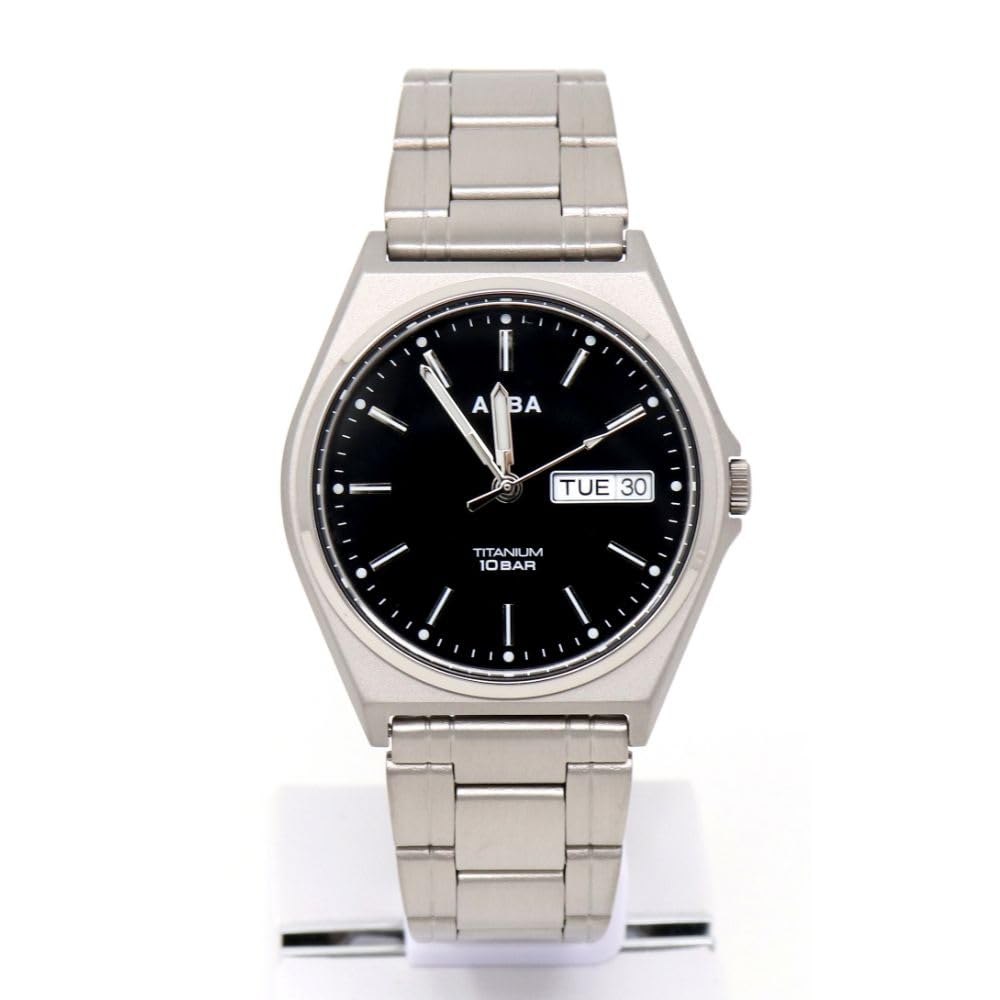 Часы Seiko Watch Alba, кварцевые, титановые, водонепроницаемые, для повседневной жизни, аналоговые, SEIKO ALBA, мужские (10 АТМ) (титан (AEFJ411))