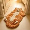 Non-Slip Cat-Shaped Area Rug Easy to Clean Cartoon Carpet Soft Home Decor Carpet  Living Rooms