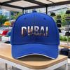 Dubai Cityscape Baseball Cap  Adjustable Duckbill Hat with Dubai Skyline Print for Outdoor Sports Golf Cycling Festivals