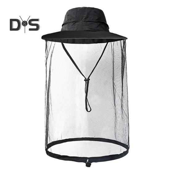 Шляпа с москитной сеткой для мужчин и женщин с широкими полями, защита от солнца, панама с вуалью, защита от насекомых для рыбалки, пешего туризма