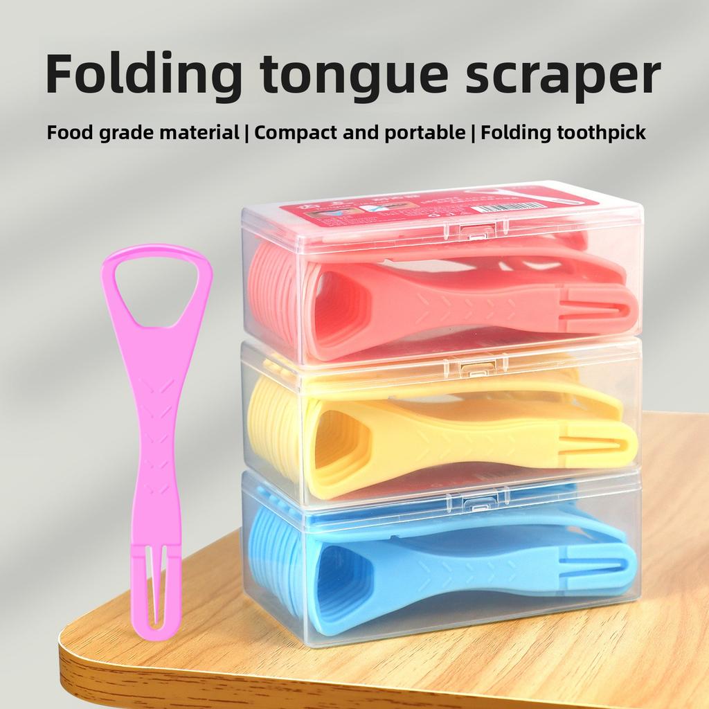 Box of 20 Foldable Tongue Scrapers