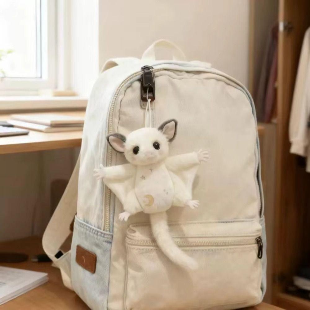 Cartoon Animal Honeybag Flying Spur Doll Stuffed Bat Mouse Plush Keychain Couple
