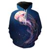 Hoodies For Men Jellyfish Fashion Men Women 3D Printed Sweatshirt Streetwear Oversized Cool Pullover Comfortable Tops