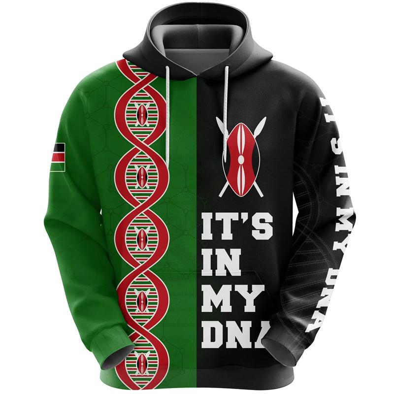 Толстовка с капюшоном с графическим принтом флага Африки и Кении для мужчин, толстовки с 3D-принтом, с длинным рукавом, спортивная, для бега, свободная толстовка с капюшоном, топы, пуловеры