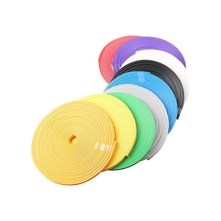 8M Flexible Wheel Rim Guard Tape Auto Hub Edge Anti-Collision Trim Universal Car Wheel Anti-Scratch Decor Strips Interior Mirrors 6
