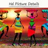 Abstract African Nude Woman Female Dancing Oil Painting On Canvas Posters and Prints Cuadros Art Wall Picture for Living Room