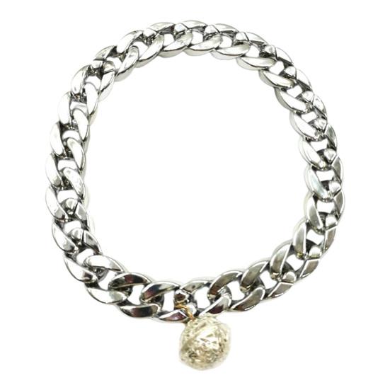 Pet Necklace Crisp Bell Shiny Plastic Cat Dog Golden Chain Necklace Collar Daily Wear