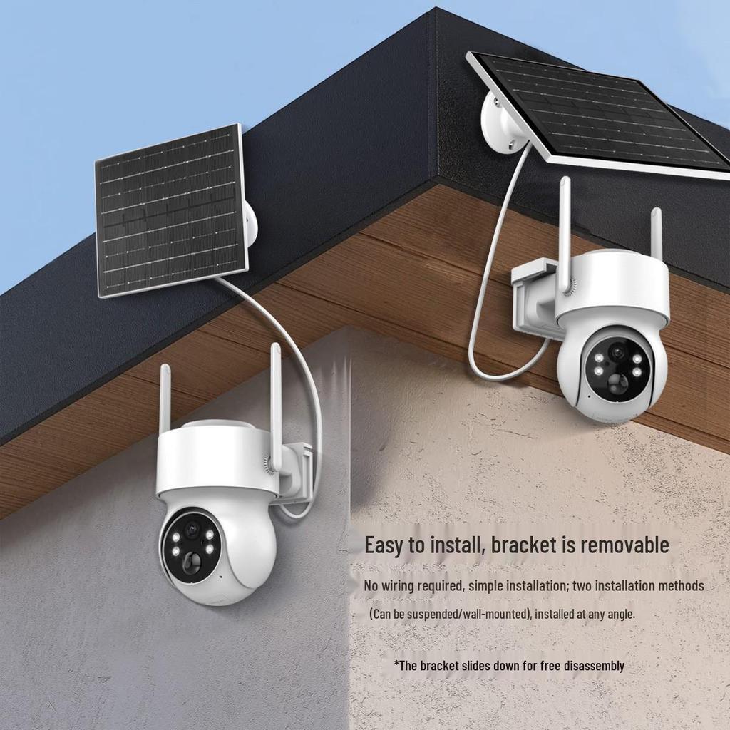 iCSee Solar-Powered Wireless 4MP HD Home Camera with Low Power Consumption