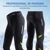 Riding Pants Men"s Cycling Pants with Plush Warmth 3D Padding Sweat-Wicking Breathable for Winter