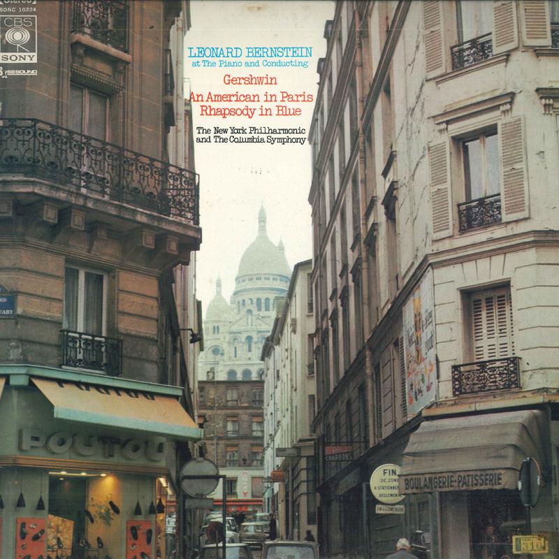 Виниловая пластинка LEONARD BERNSTEIN NEW YORK PHILHAR Гершвин Американц в Париже Ра Сонг С10224 CBS SONY Япония Классика Б/У