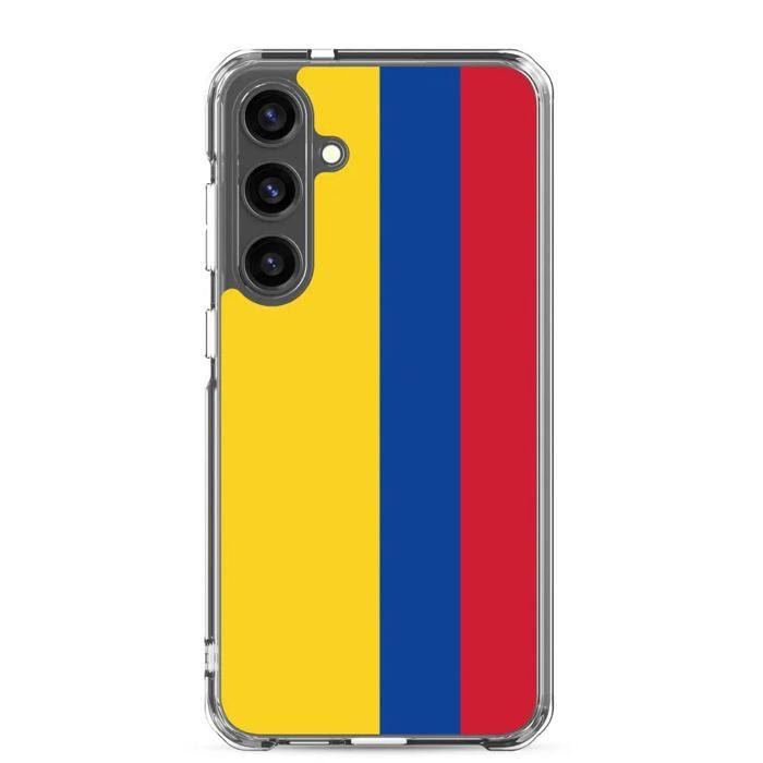 Coque Téléphone - Samsung - Galaxy S24 Ultra - Drapeau Colombie - Souple - Multicolore