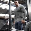 Muscleguys Брендовая футболка мужская весенняя хлопковая футболка мужская однотонная спортивная футболка с круглым вырезом топы с длинными рукавами мужские облегающие футболки