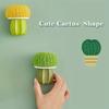 1PC Cactus Shape Dishwashing Brush with Drip Tray, Sturdy Cleaning Brush Set for Kitchen