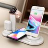Qi Wireless Charger Stand For iPhone 14 13 12 11 Pro Max Fast Charging 10W 4 In 1 Multifunction Charger Station For Airpods Apple Watch Ultra 8 7