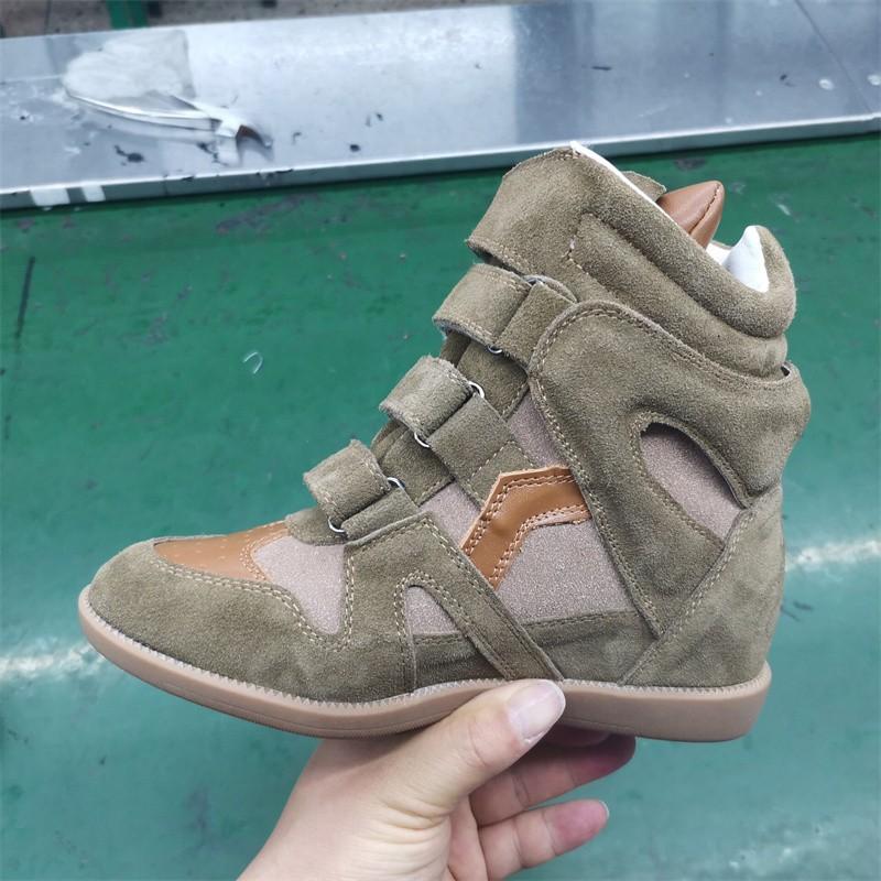 Классические, Стильные, Высокие кроссовки для женщин, Натуральная кожа, Новые, Универсальные, Спортивные и повседневные кроссовки в ретро-стиле на липучках